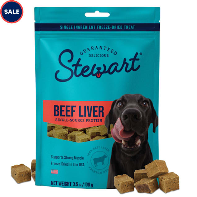 Stewart Beef Liver Single Ingredient Freeze Dried Dog Treats, 3.5 oz. - Carousel image #1