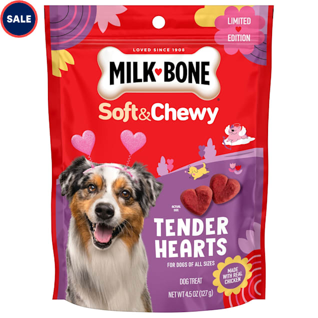 Milk-Bone Soft & Chewy Tender Hearts Dog Treats, 4.5 oz. - Carousel image #1