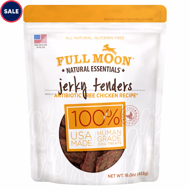 Full Moon Natural Essentials Chicken Jerky Tenders Dog Treats, 16 oz. - Carousel image #1