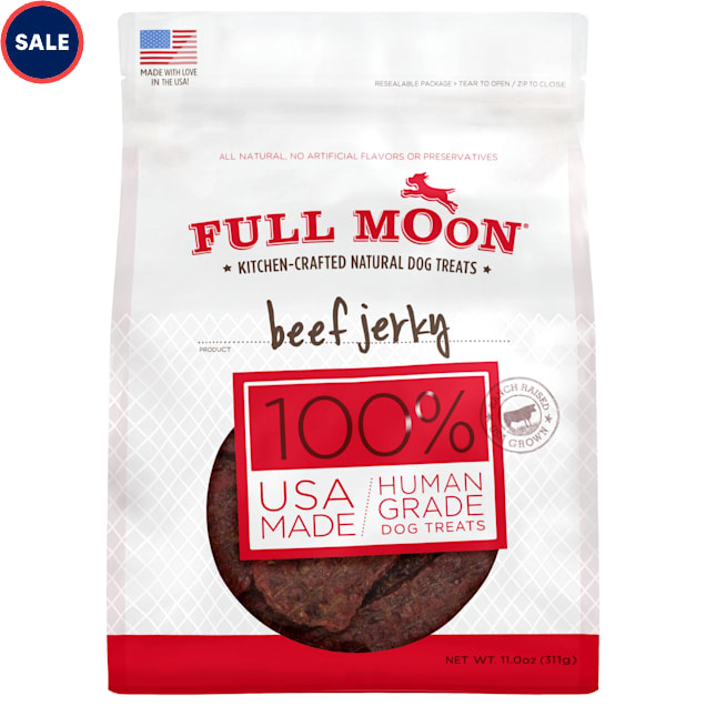 Full Moon Natural Beef Jerky Dog Treats, 11 oz. - Carousel image #1