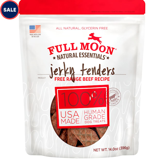 Full Moon Natural Essentials Beef Jerky Tenders Dog Treats, 14 oz. - Carousel image #1