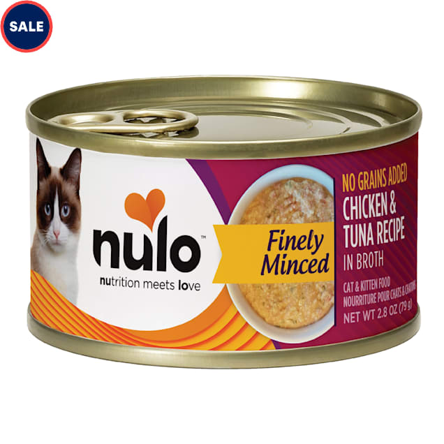 Nulo Finely Minced Chicken & Tuna for Cat & Kitten, 2.8 oz., Case of 12 - Carousel image #1