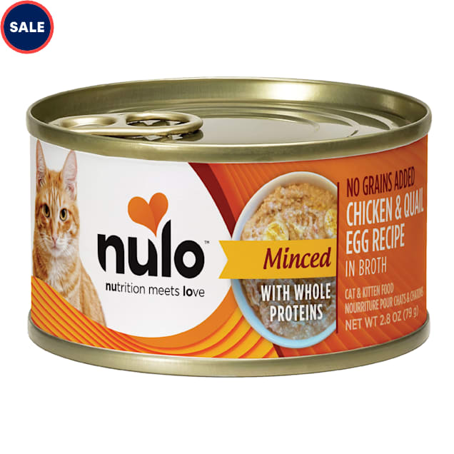 Nulo Minced Chicken with Whole Quail Egg for Cat & Kitten, 2.8 oz., Case of 12 - Carousel image #1