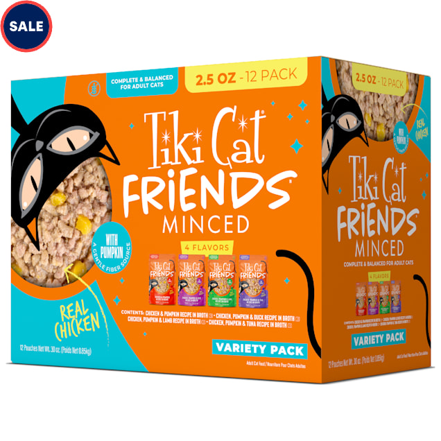 Tiki Cat Friends Chicken Wet Cat Food Variety Pack, 2.5 oz., Count of 12 - Carousel image #1