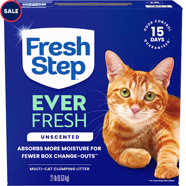 Fresh Step Ever Fresh Unscented Multi Cat Clumping Litter, 21 lbs. - Carousel image #1