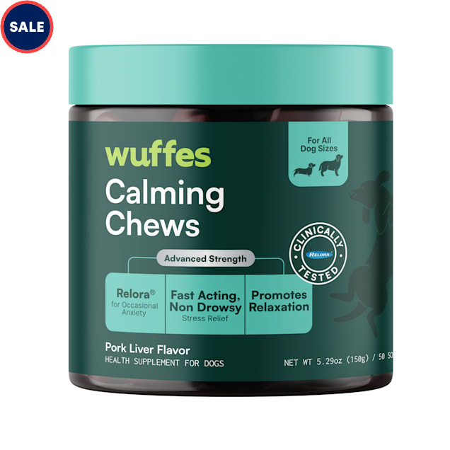 Wuffes Advanced Calming Soft Chews for Dogs, 5.29 oz., Count of 50 - Carousel image #1
