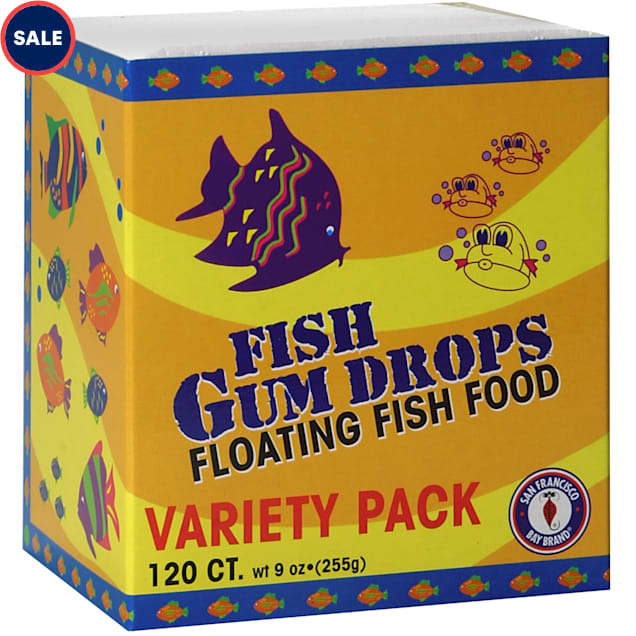 San Francisco Bay Brand Frozen Gumdrops Floating Fish Food Variety Pack, 120 Ct - Carousel image #1