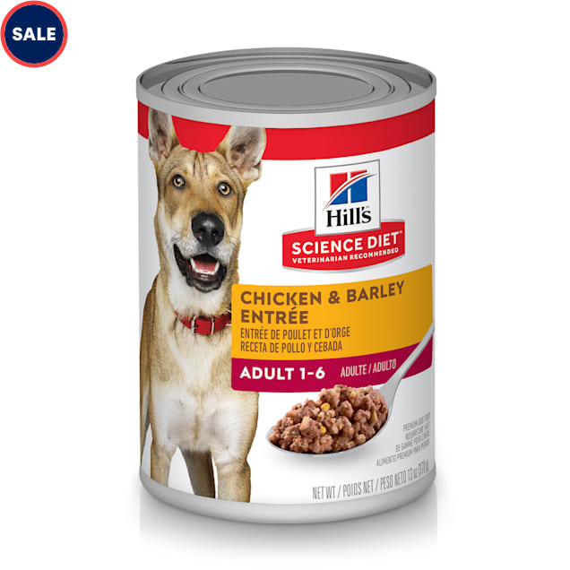 Hill's Science Diet Adult Chicken & Barley Entree Canned Dog Food, 13 oz., Case of 12 - Carousel image #1