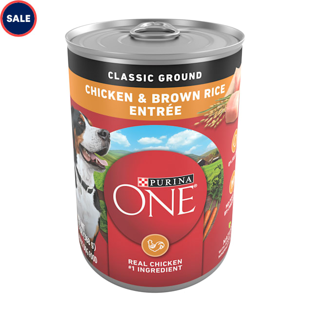 Purina ONE Classic Ground Chicken Brown Rice Entree Wet Dog Food