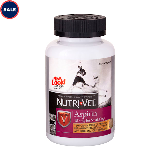 Nutri-Vet Nutritionals K-9 Aspirin for Small Dogs, Count of 100 - Carousel image #1