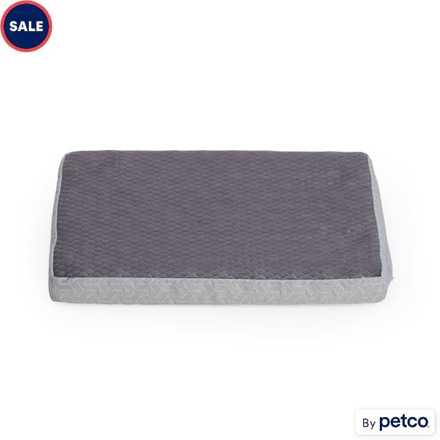 EveryYay Grey Cool Orthopedic Dog Crate Mat, 18" L X 11.5" W X 2" H - Carousel image #1