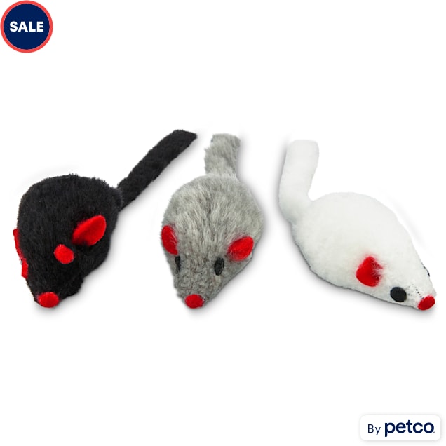 Leaps & Bounds Fuzzy Mice Cat Toys with Catnip, Small, Pack of 3 - Carousel image #1