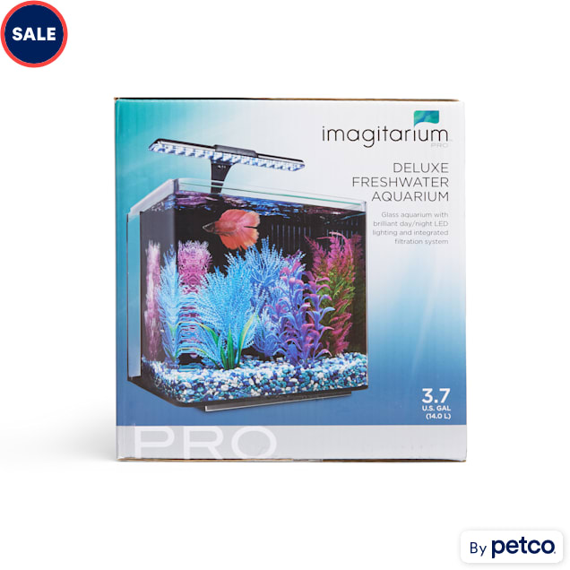 Imagitarium 3.7 Gallon PRO Deluxe Freshwater Aquarium - Carousel image #1