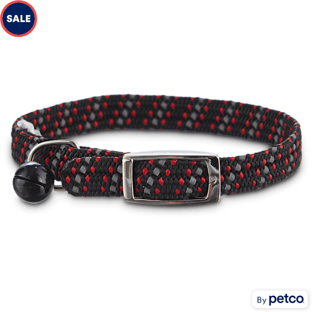 YOULY Black & Red Reflective Kitten Collar | Petco