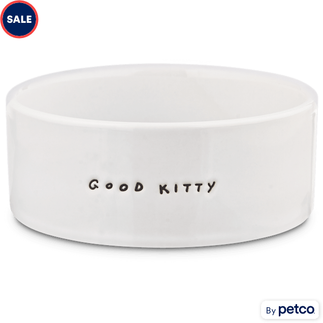 Harmony Good Kitty Ceramic Cat Bowl, 1 Cup - Carousel image #1