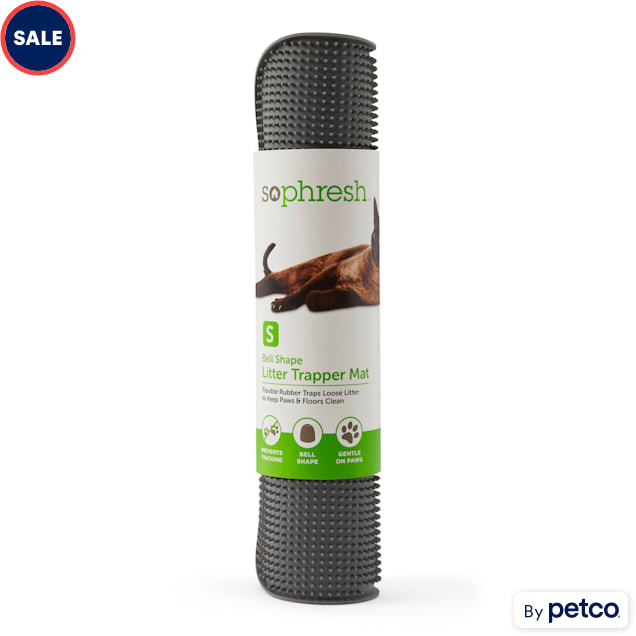 So Phresh Flexible Cat Litter Mat in Grey, 17" L x 14" W Petco
