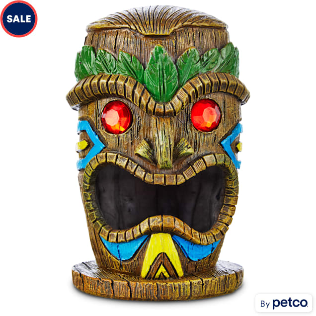 Tiki aquarium decorations clearance