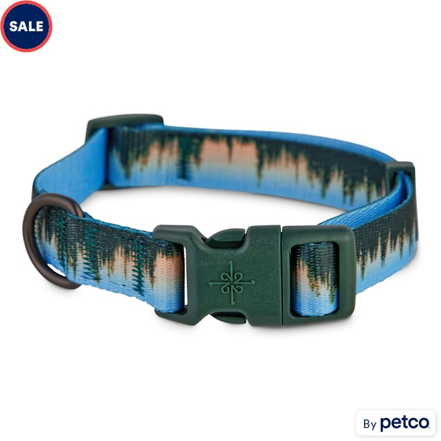 YOULY The Trailblazer Forest-Print Dog Collar, Small - Carousel image #1