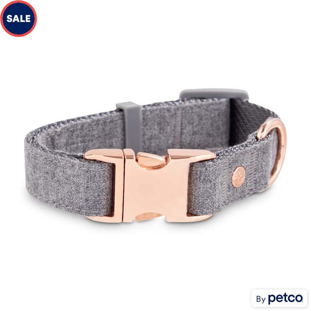 Bond & Co. Regal Rose Gold and Grey Dog Collar, Small - Carousel image #1