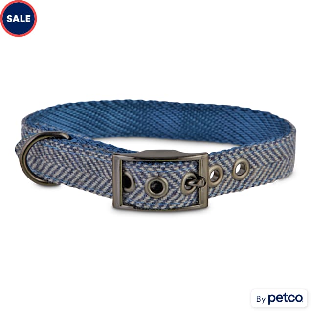 Bond & Co. Fashion Buckle Dog Collar, Herringbone, X-Small/Small - Carousel image #1