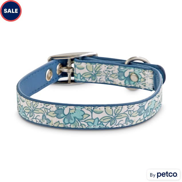 Bond & Co. Baby Blue Blossom Dog Collar, X-Small/Small - Carousel image #1