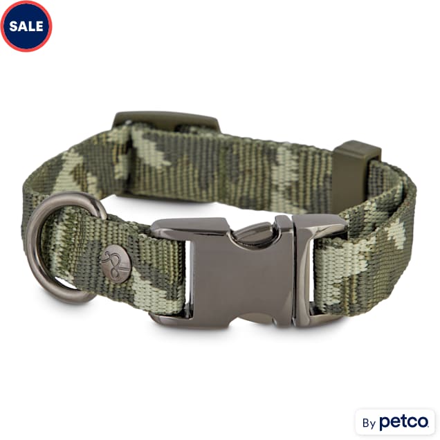 YOULY Camo Snap Buckle Dog Collar, XX-Small - Carousel image #1