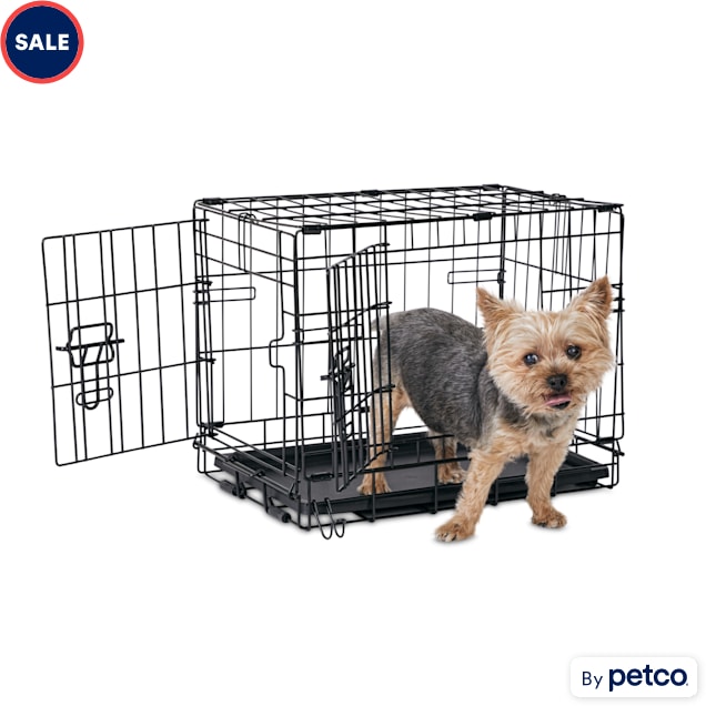 Animaze 2Door Folding Dog Crate, 18.5" L x 12.2" W x 14.5" H Petco
