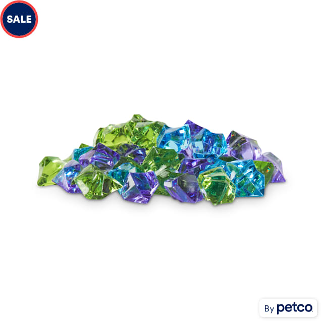 Imagitarium Chrome Blue Jewel Aquarium Gravel Accent Mix, 3.5 oz. Petco