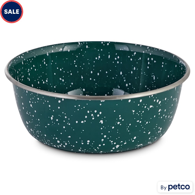 Harmony Speckled Enamel Coated Steel Dog Bowl, 8.2 Cups - Carousel image #1