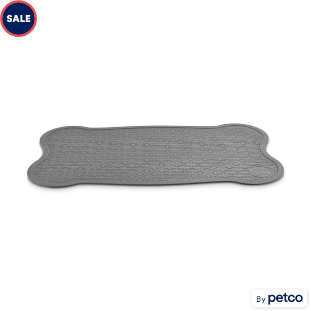 Harmony Medium/Large Black Rubber Dog Bowl Mat & Placemat