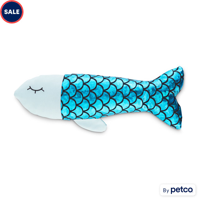Cat with fish toy best sale