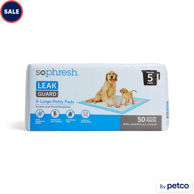 So Phresh X-Large Leak Guard Quilted Potty Pads, Count of 50 - Carousel image #1