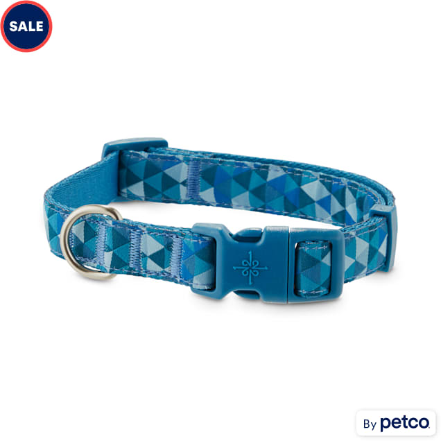 Good2Go Blue Prismatic Dog Collar, Medium Petco