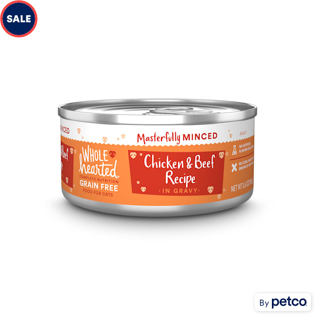 WholeHearted GrainFree Chicken & Beef Wet Cat Food 12Pack