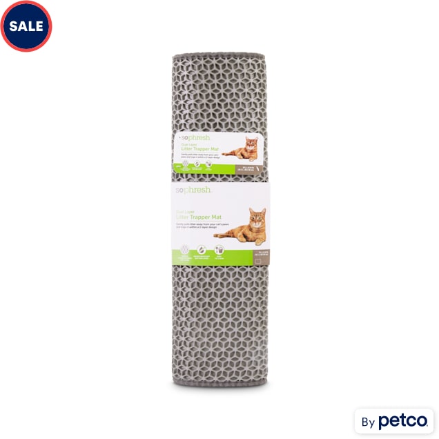 So Phresh Dual Layer Cat Litter Trapper Mat, 30" L X 24" W Petco