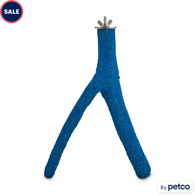 You & Me Blue Forked Sand Bird Perch, Small - Carousel image #1