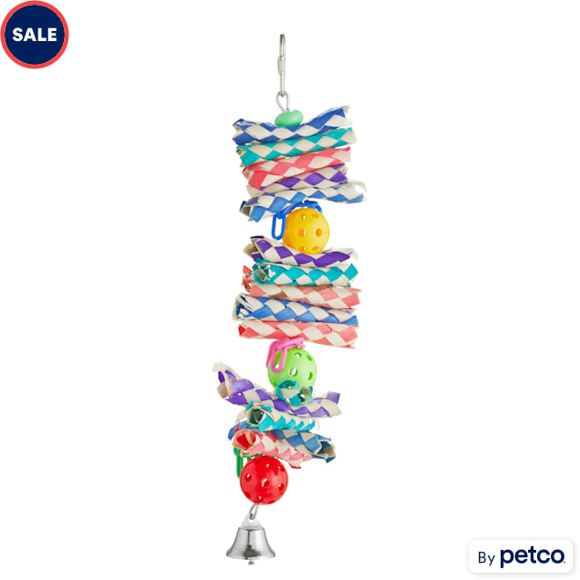 You & Me Finger Trap & Balls Noisemaking Bird Toy, Small - Carousel image #1