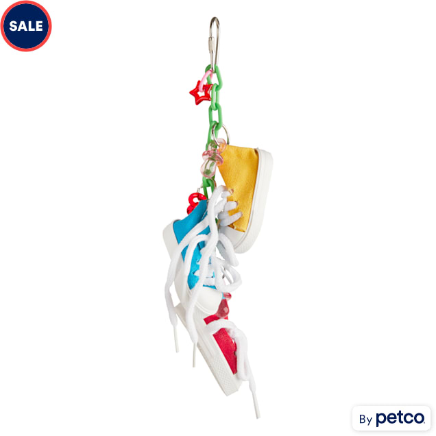 You & Me Fly Kicks Chewing Bird Toy, Small - Carousel image #1