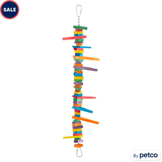 You & Me Miles of Blocks Chewing Bird Toy, Medium - Carousel image #1