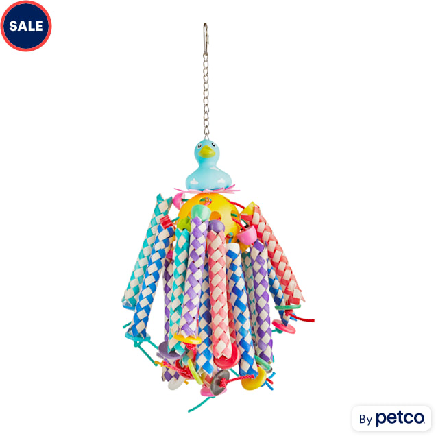 You & Me Ducky Long Legs Chewing Bird Toy, Large - Carousel image #1