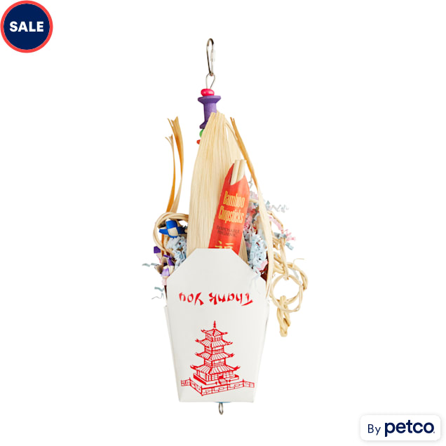You & Me Chinese Takeout Foraging Bird Toy, Medium - Carousel image #1