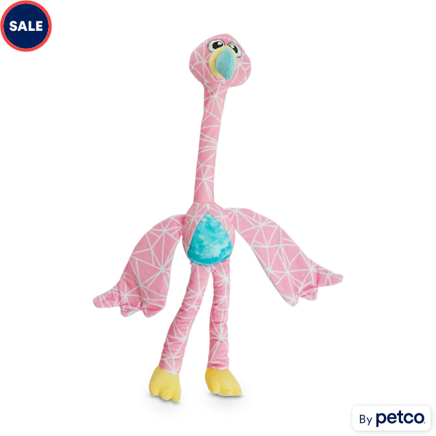 Leaps & Bounds So Fly Flamingo Plush Dog Toy with Long Limbs, XX-Large - Carousel image #1