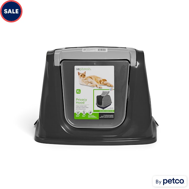 Flip top online cat litter box
