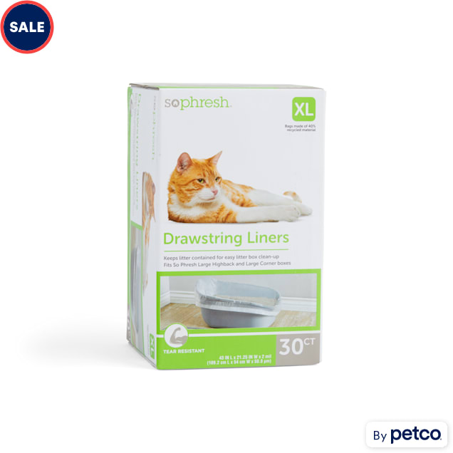 So Phresh Elastic Litter Liners for Cats Petco Brand 