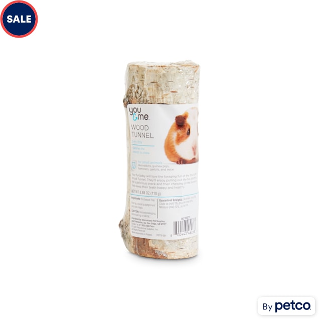 You & Me Small Animal Chewable Wood Tunnel 2-in-1 Toy - Carousel image #1