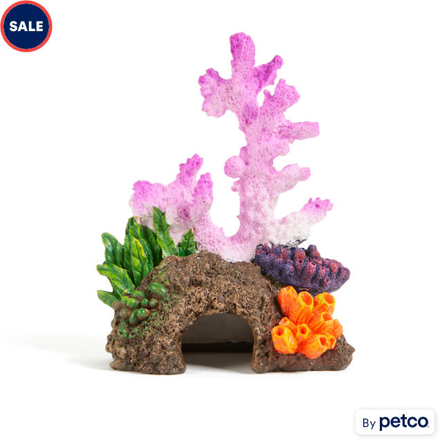 Imagitarium Pink Coral Aquarium Decor, Medium