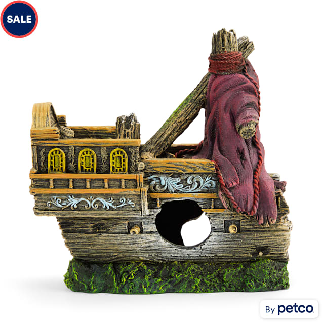 Imagitarium Shipwreck Back Aquarium Decor Medium
