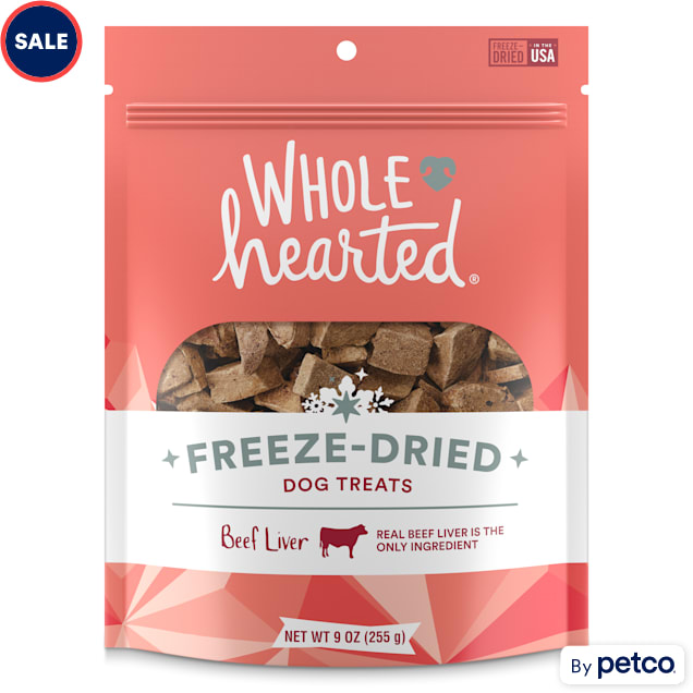WholeHearted Beef Liver Freeze-Dried Dog Treats, 9 oz. - Carousel image #1