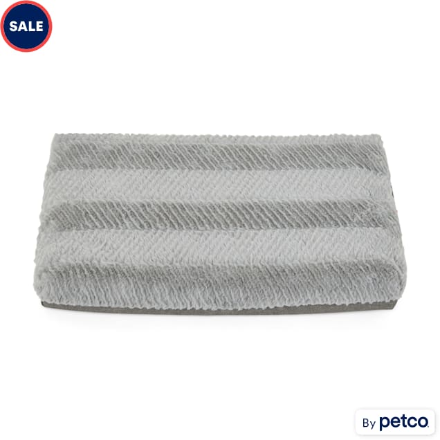 EveryYay Happy Place Grey Orthopedic Dog Mat, 18" L X 11.5" W X 2" H - Carousel image #1