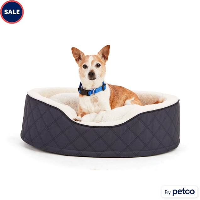 EveryYay Blue Orthopedic Cuddler Dog Bed 28 x20